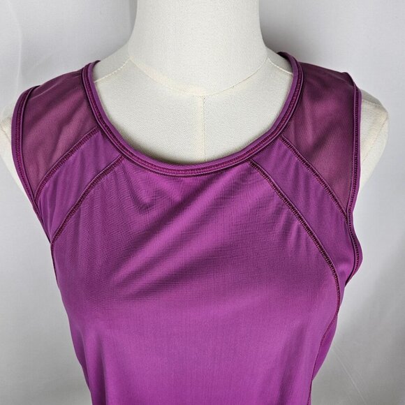 Lululemon Sculpt Tank Top Sz Medium Purple Sleeveless Athletic With Mesh Back - Picture 2 of 6